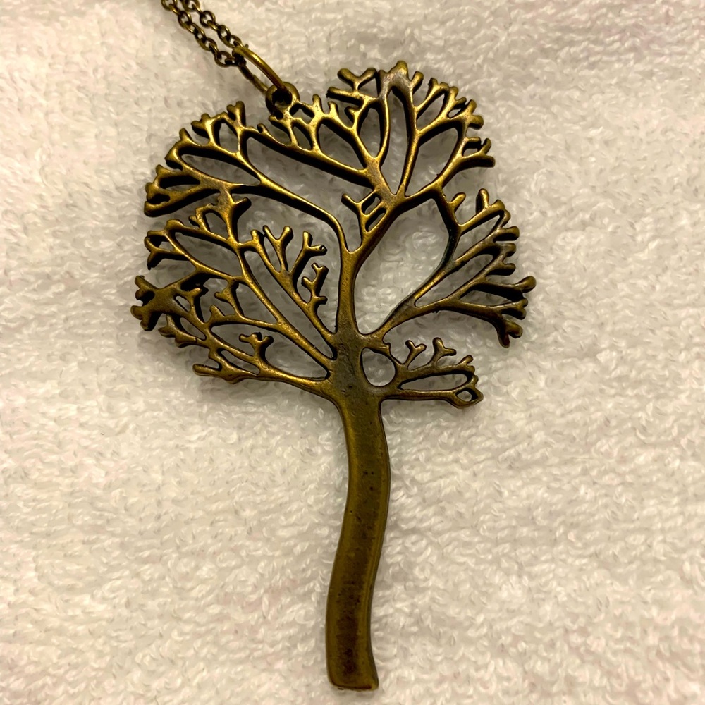 ⚡️4 for $20⚡️ Brass Tree Necklace (16 inch chain)